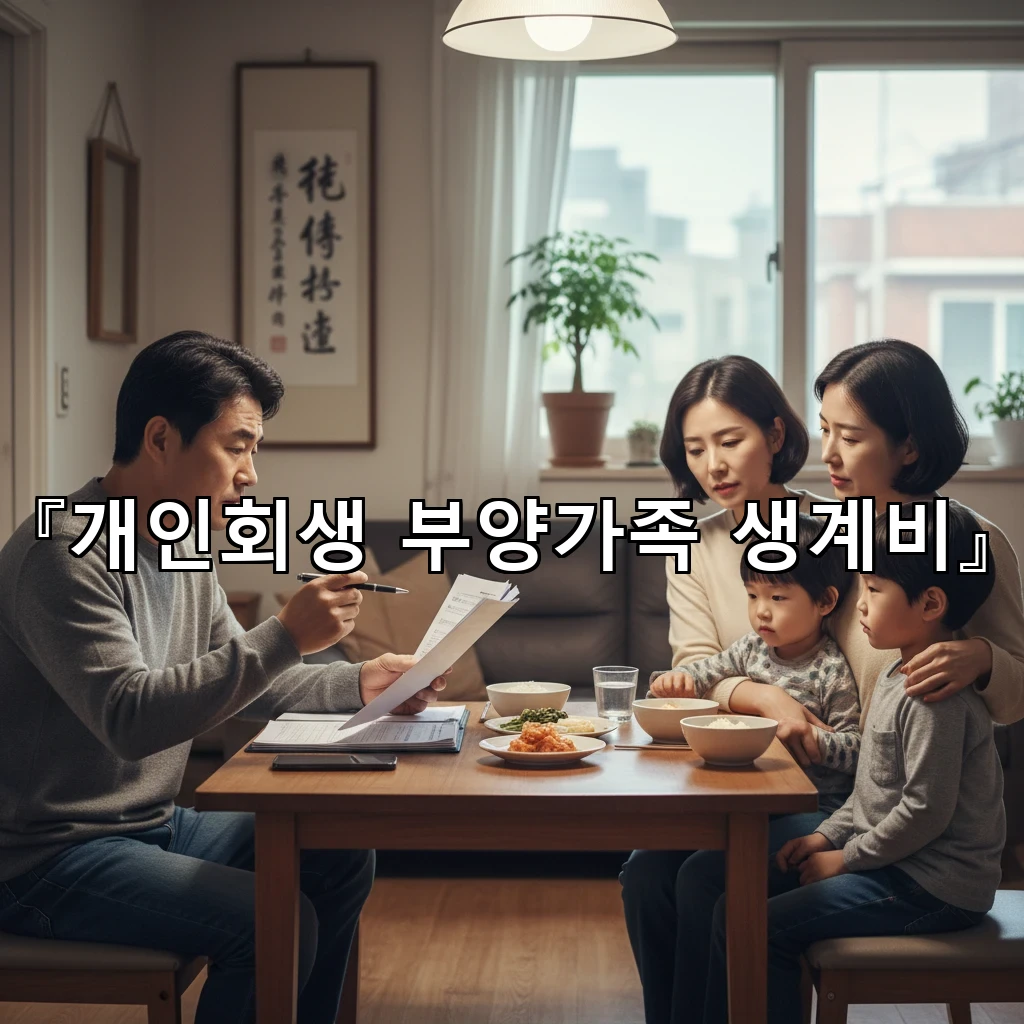 개인회생부양가족생계비 기준으로 월지출을 정리하는 현실적인 순서