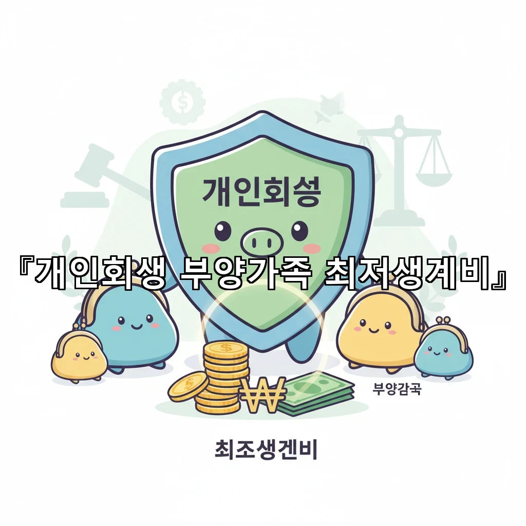 개인회생부양가족최저생계비 기준으로 월지출 다시 짜는 현실 절차