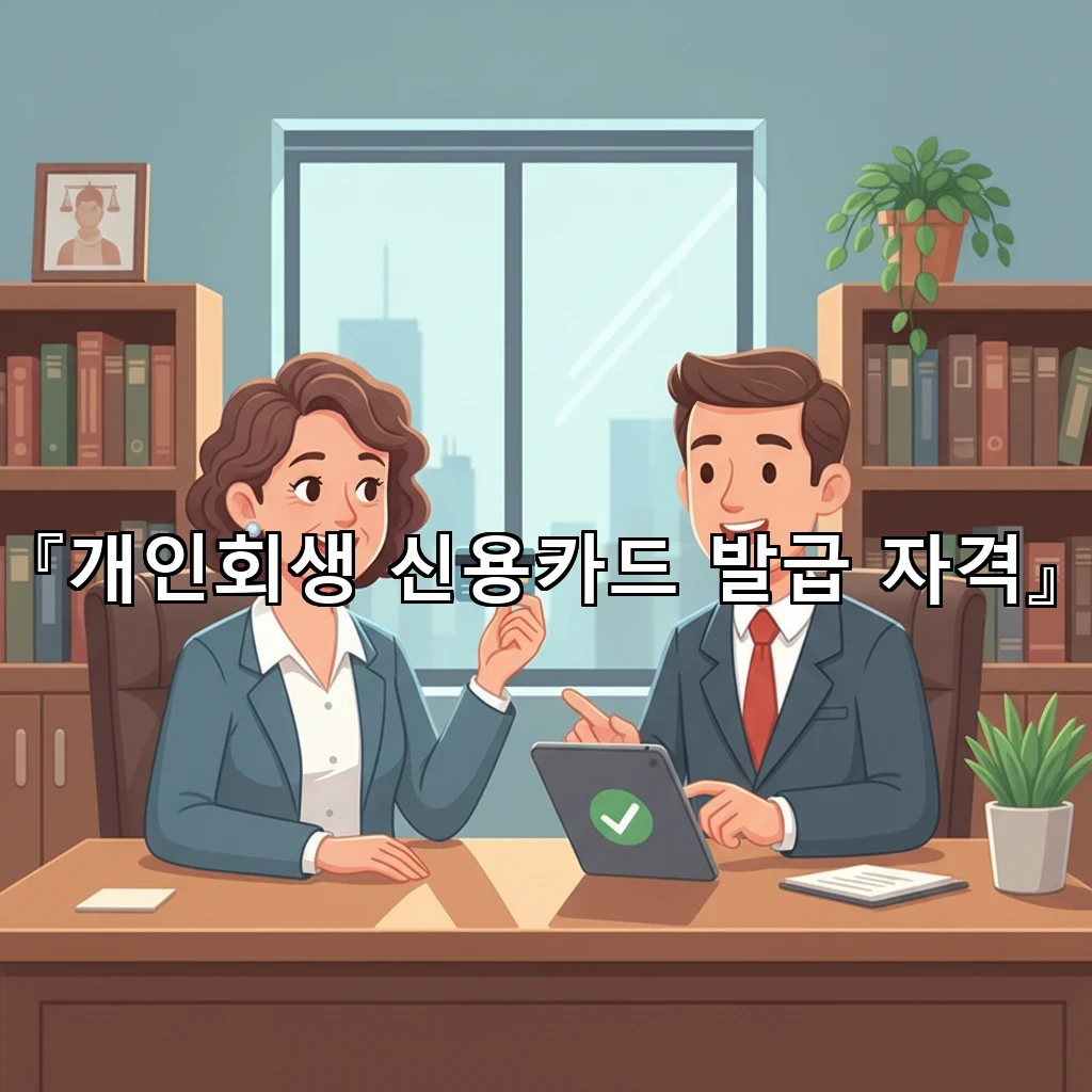 개인회생신용카드발급자격 다시 준비할 때 꼭 점검할 조건들 정리