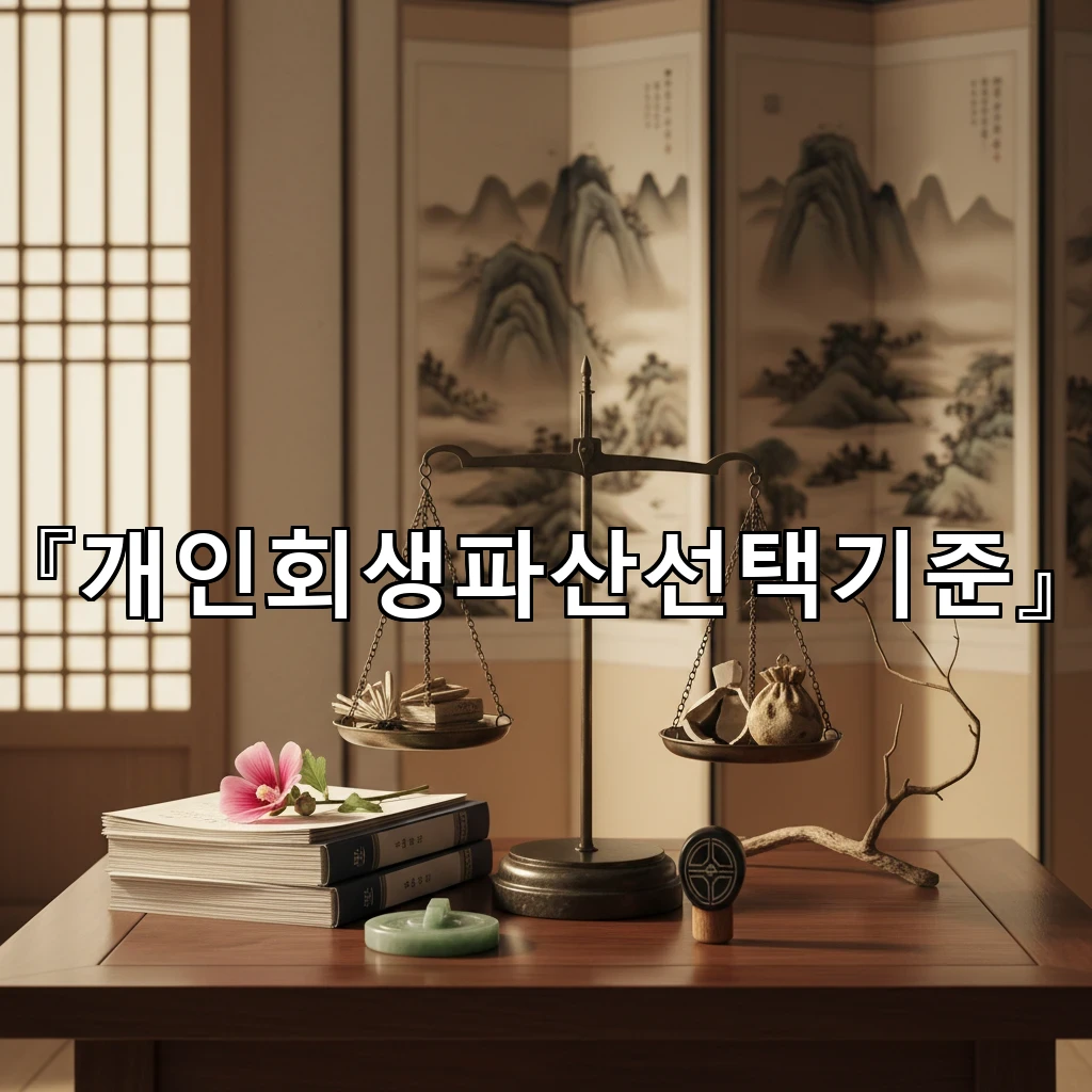 개인회생파산선택기준 월소득 변동 큰 직장인에게 맞는 절차 찾기