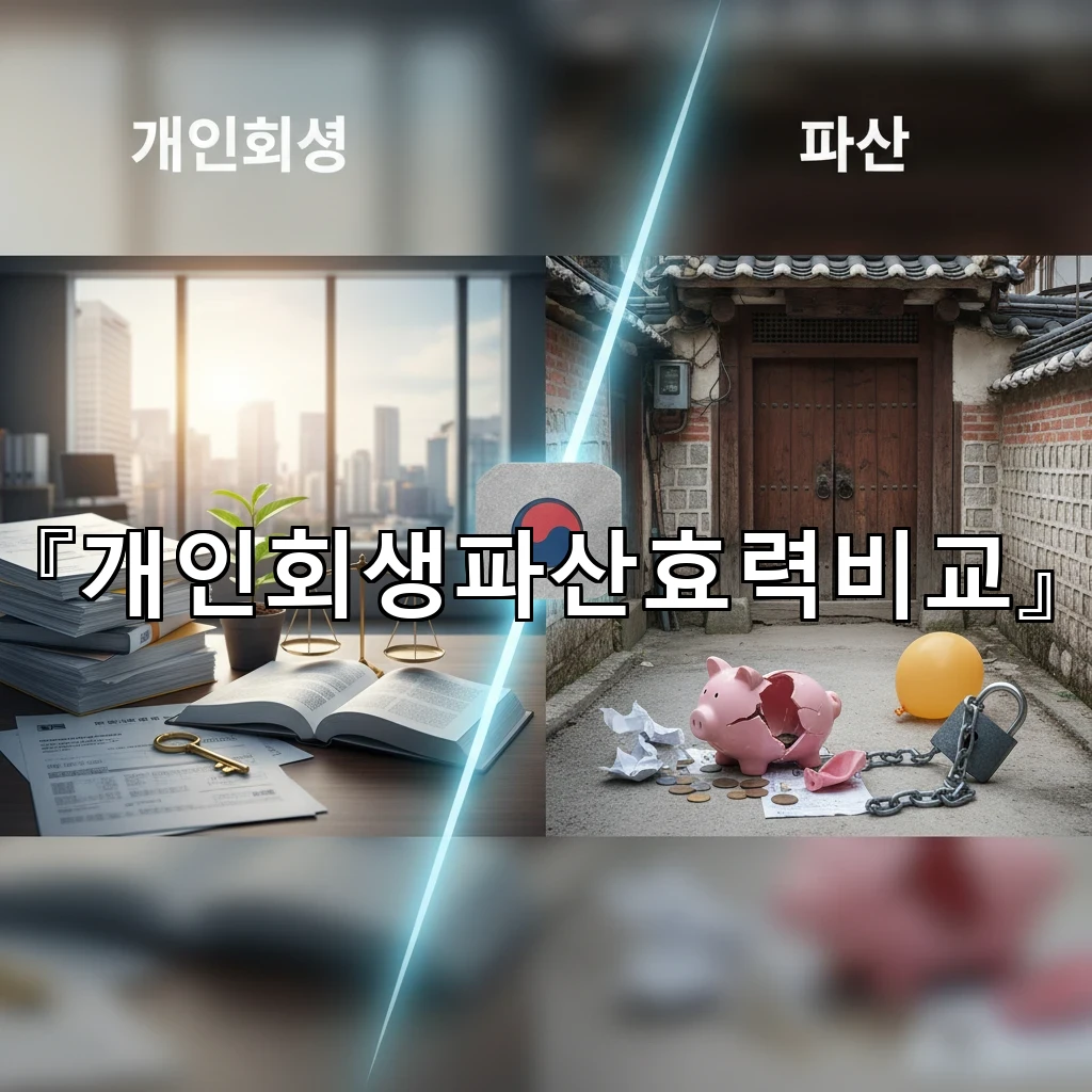 개인회생파산효력비교