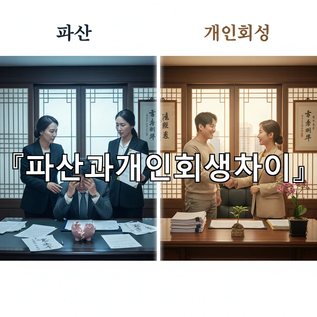 파산과개인회생차이 채무정리 선택을 좌우하는 핵심 기준 정리