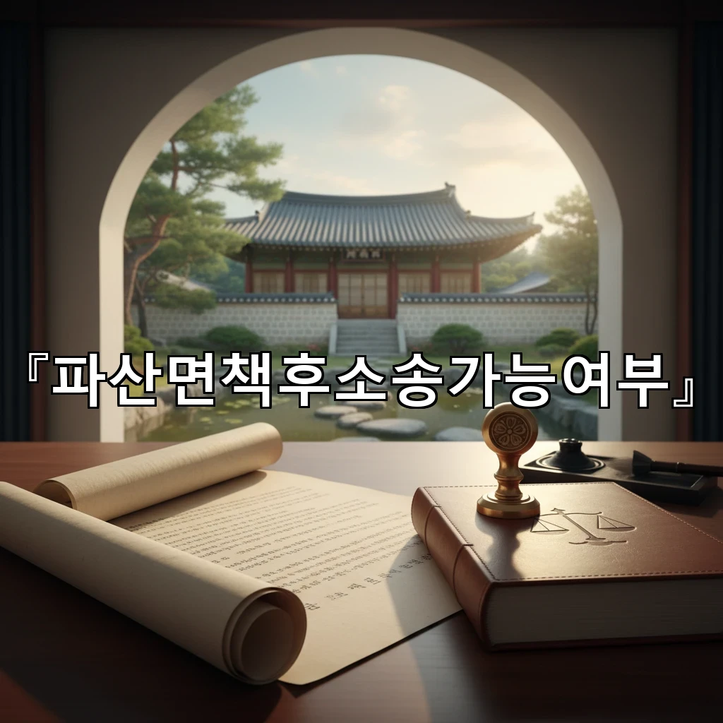 파산면책후소송가능여부 채무자 입장에서 방어 논리 세우는 요령