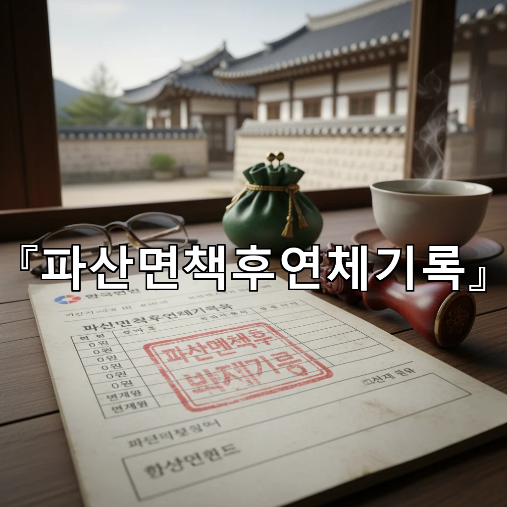 legal image 파산면책후연체기록 1656