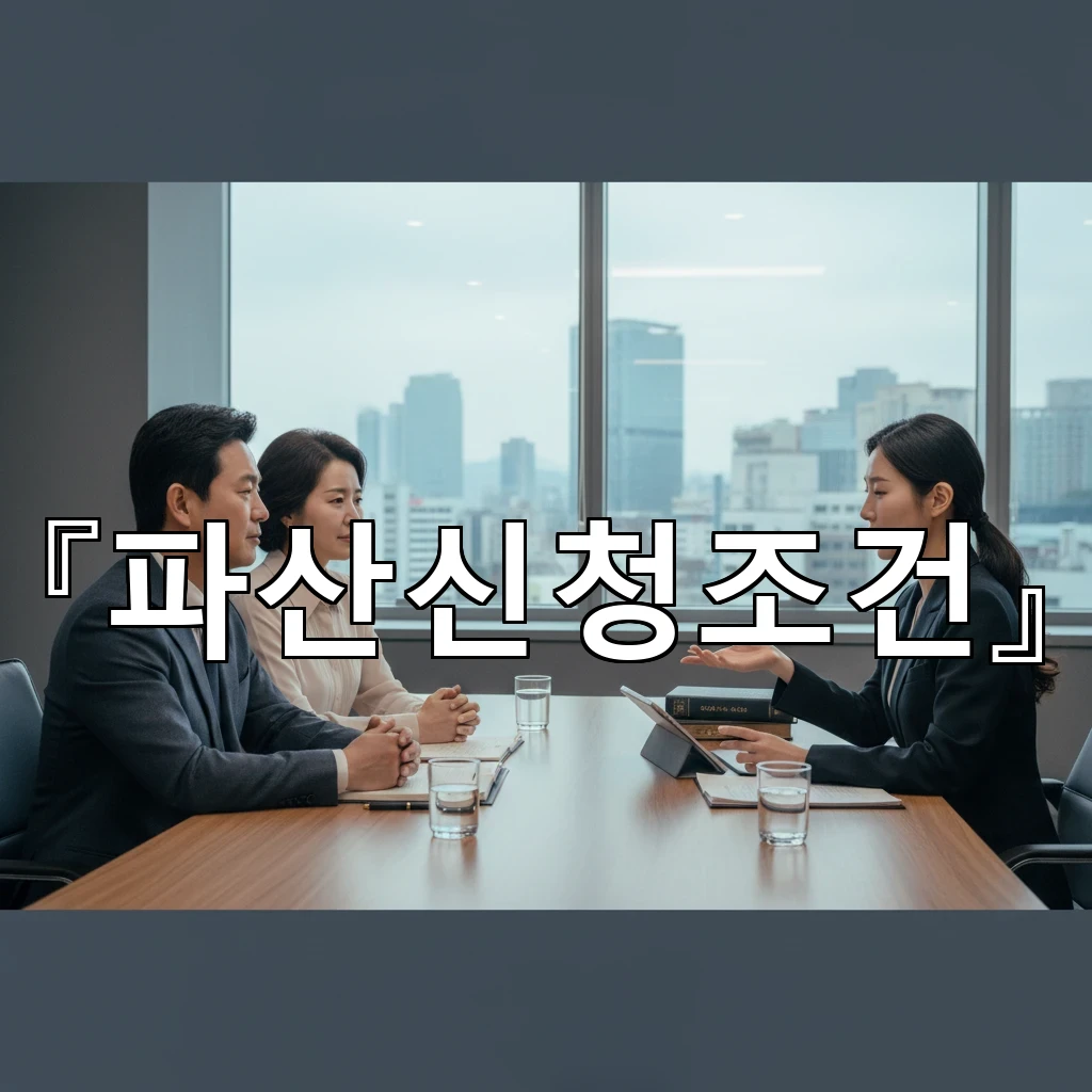 파산신청조건 판단을 위한 채무 상태 점검과 준비 흐름 정리