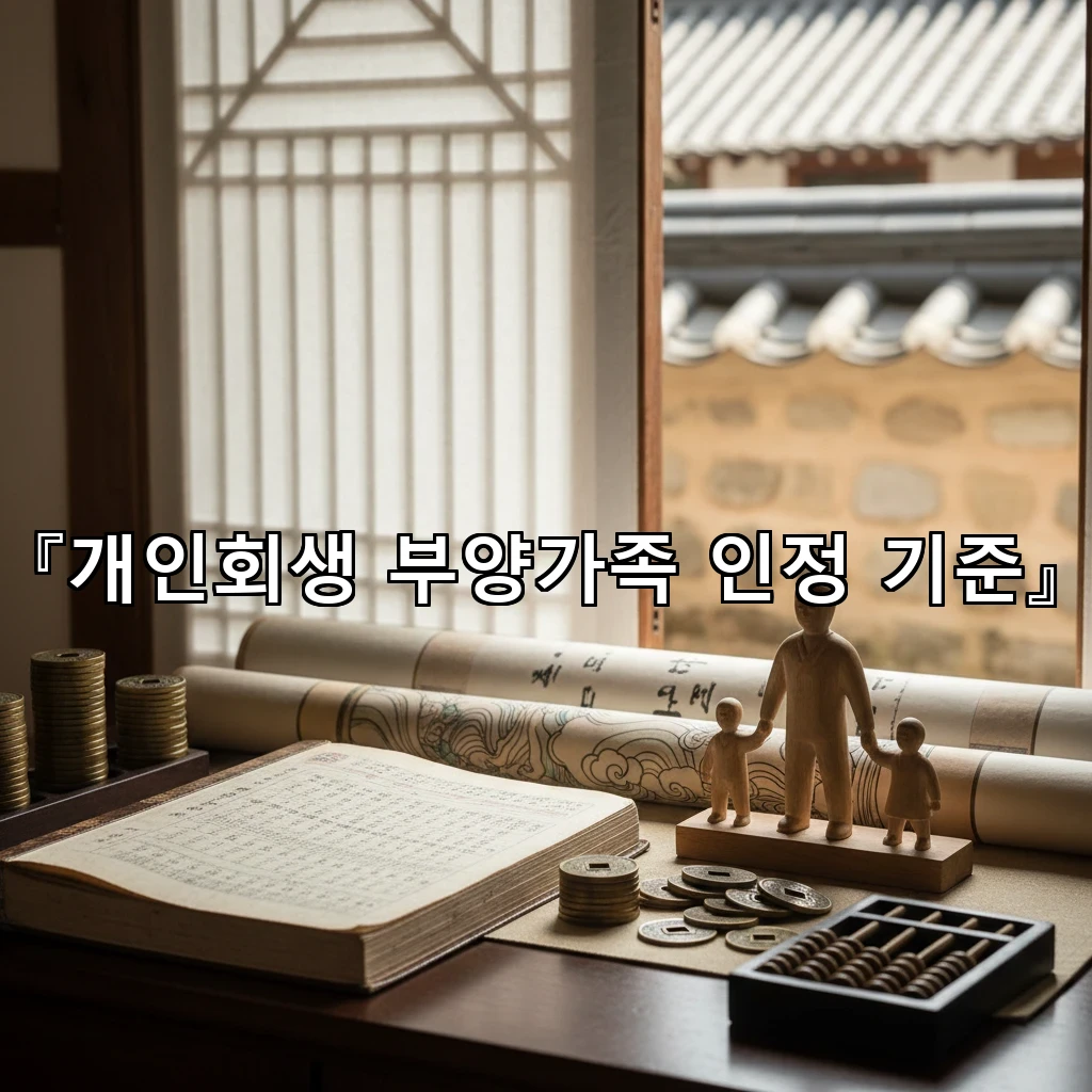 개인회생부양가족인정기준 신청 전 확인하는 가족 범위와 증빙서류