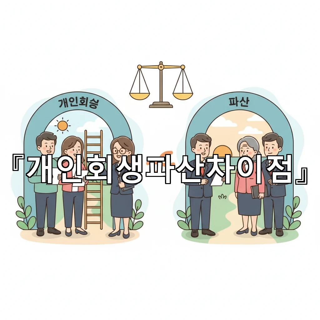 개인회생파산차이점 신용회복 목표라면 무엇을 먼저 따져야 하는지
