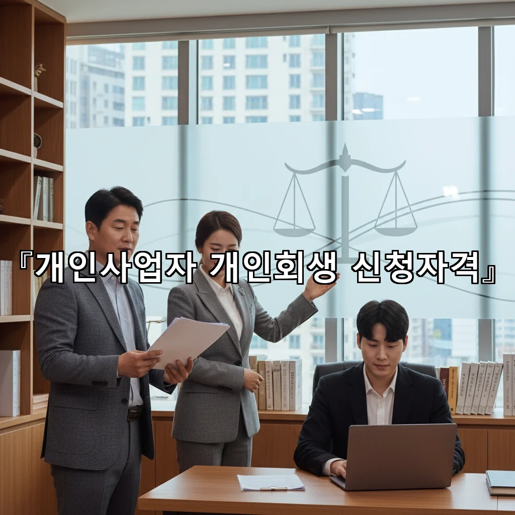 개인사업자개인회생신청자격 부채원인 소명과 서류준비 핵심만 정리