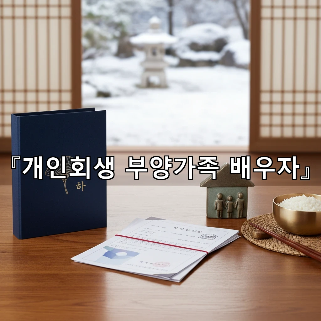 개인회생부양가족배우자 기준이 바뀌면 변제계획이 달라지는 이유