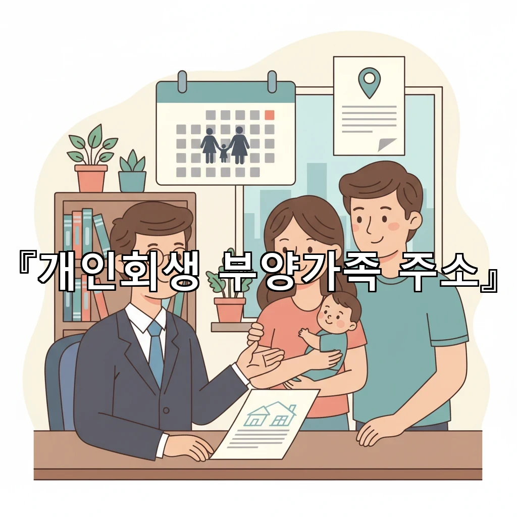 개인회생부양가족주소 주민등록과 실거주가 다를 때 설명서 작성법