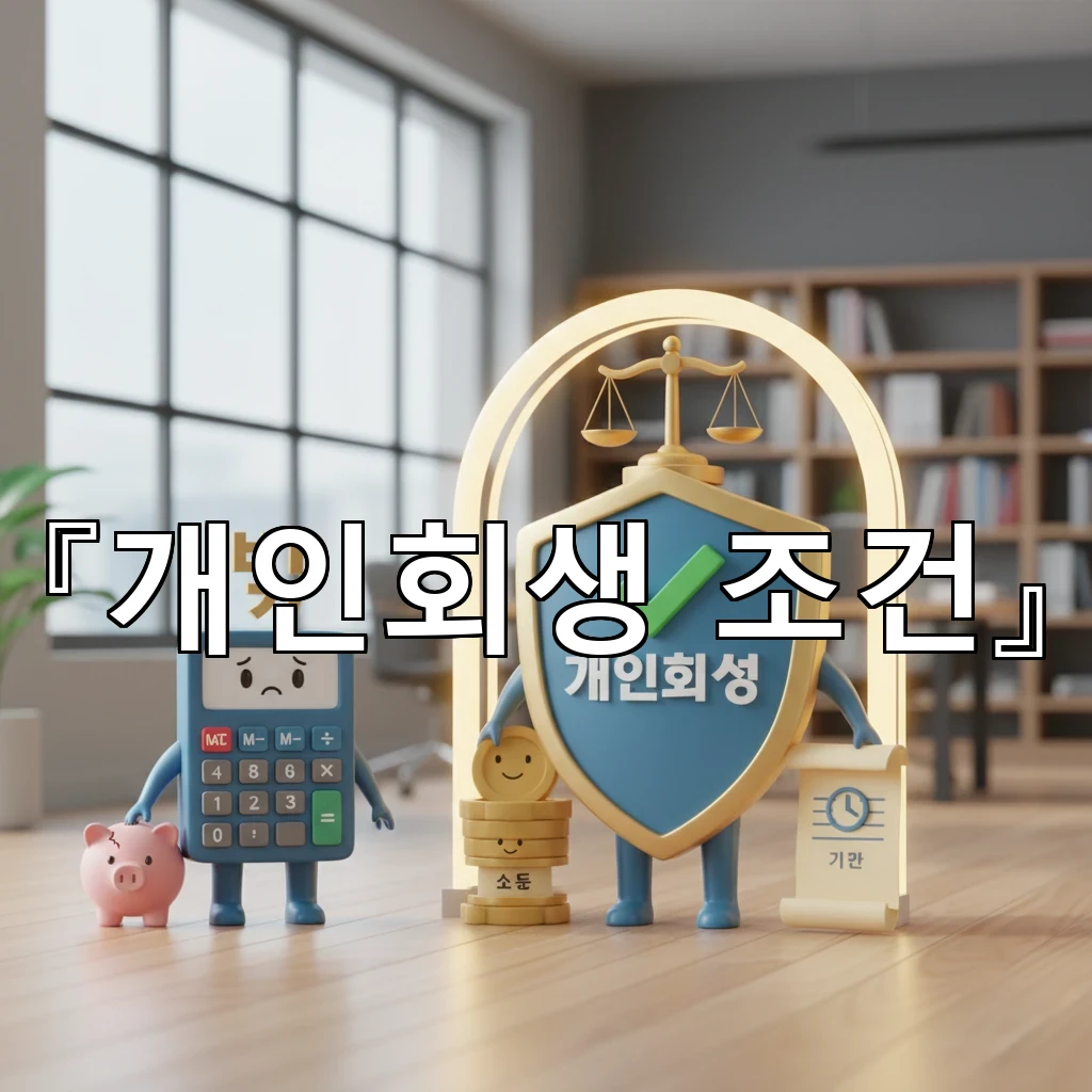 개인회생조건 채무자 입장에서 꼭 확인할 자격과 진행 흐름 정리