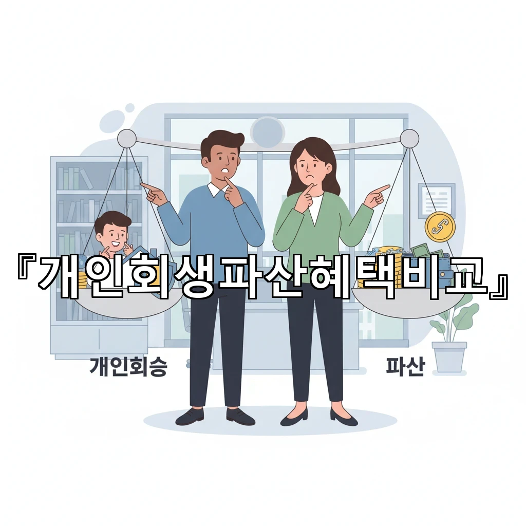 개인회생파산혜택비교 삶의 재정비에 맞는 선택을 돕는 핵심 정리