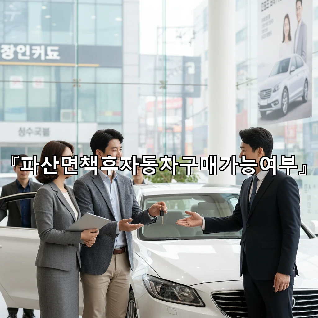 파산면책후자동차구매가능여부