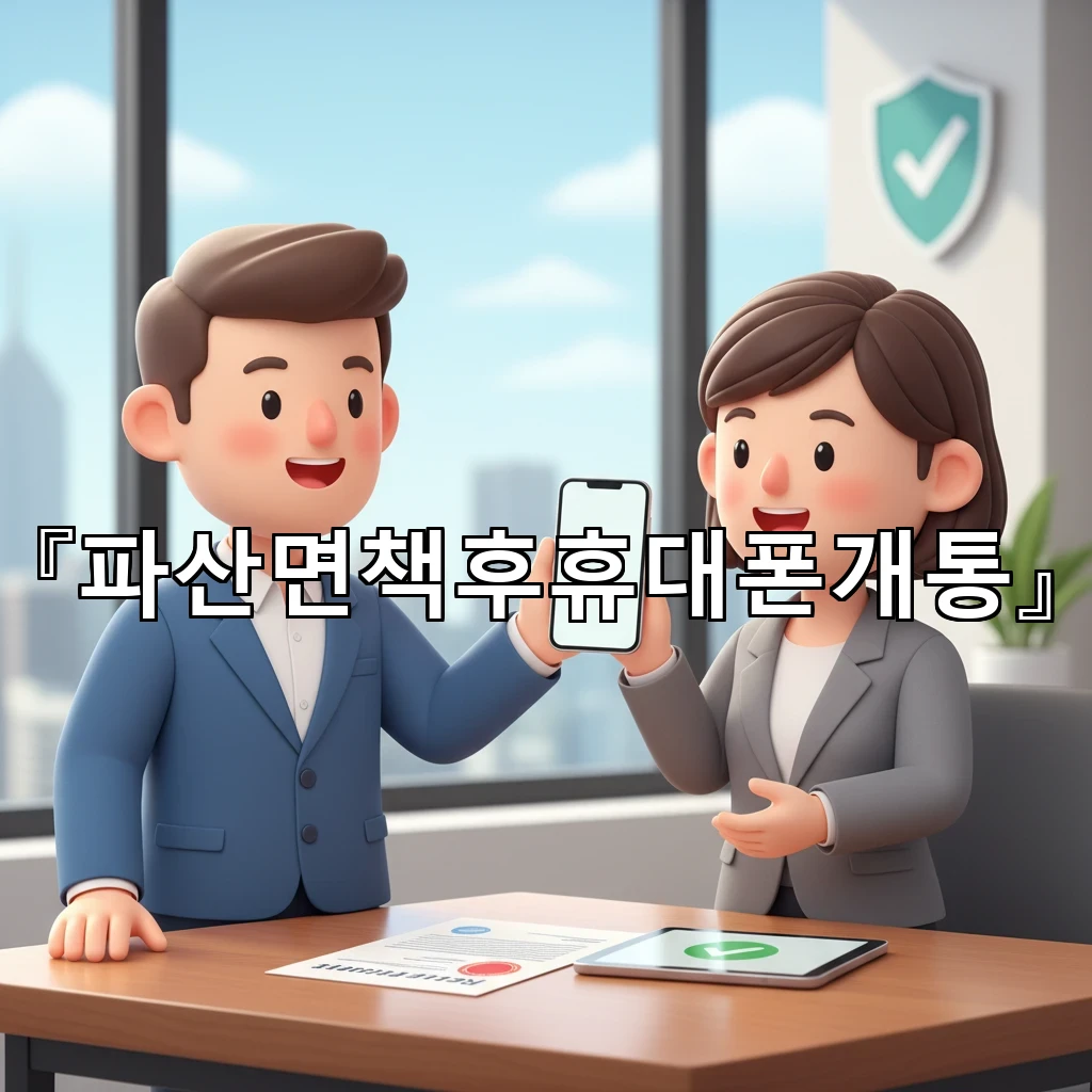 파산면책후휴대폰개통 알뜰폰 활용 시 유심 개통 절차와 주의사항