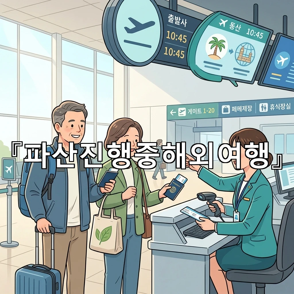 파산진행중해외여행 중 여권과 항공권 준비를 함께 살펴보는 방법