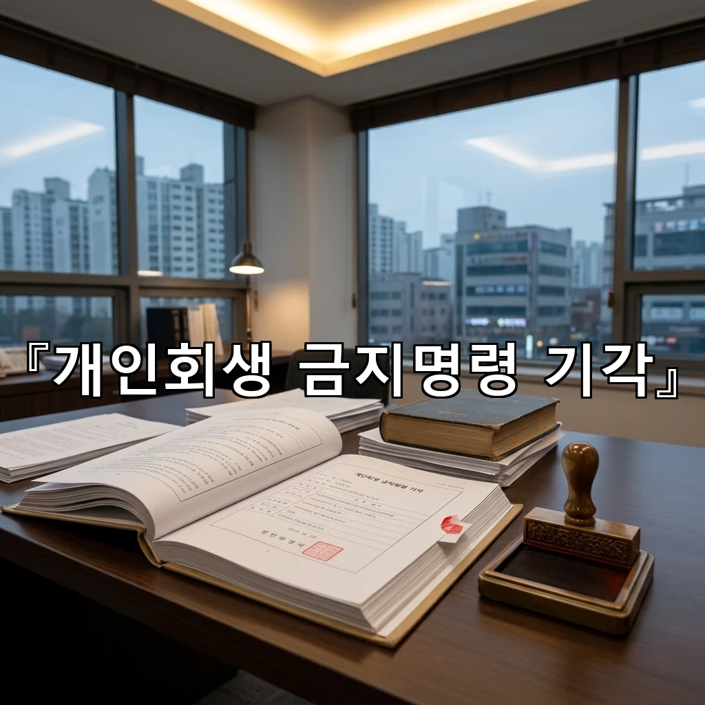 개인회생금지명령기각 소식을 들은 뒤 필요한 준비와 정리의 순서