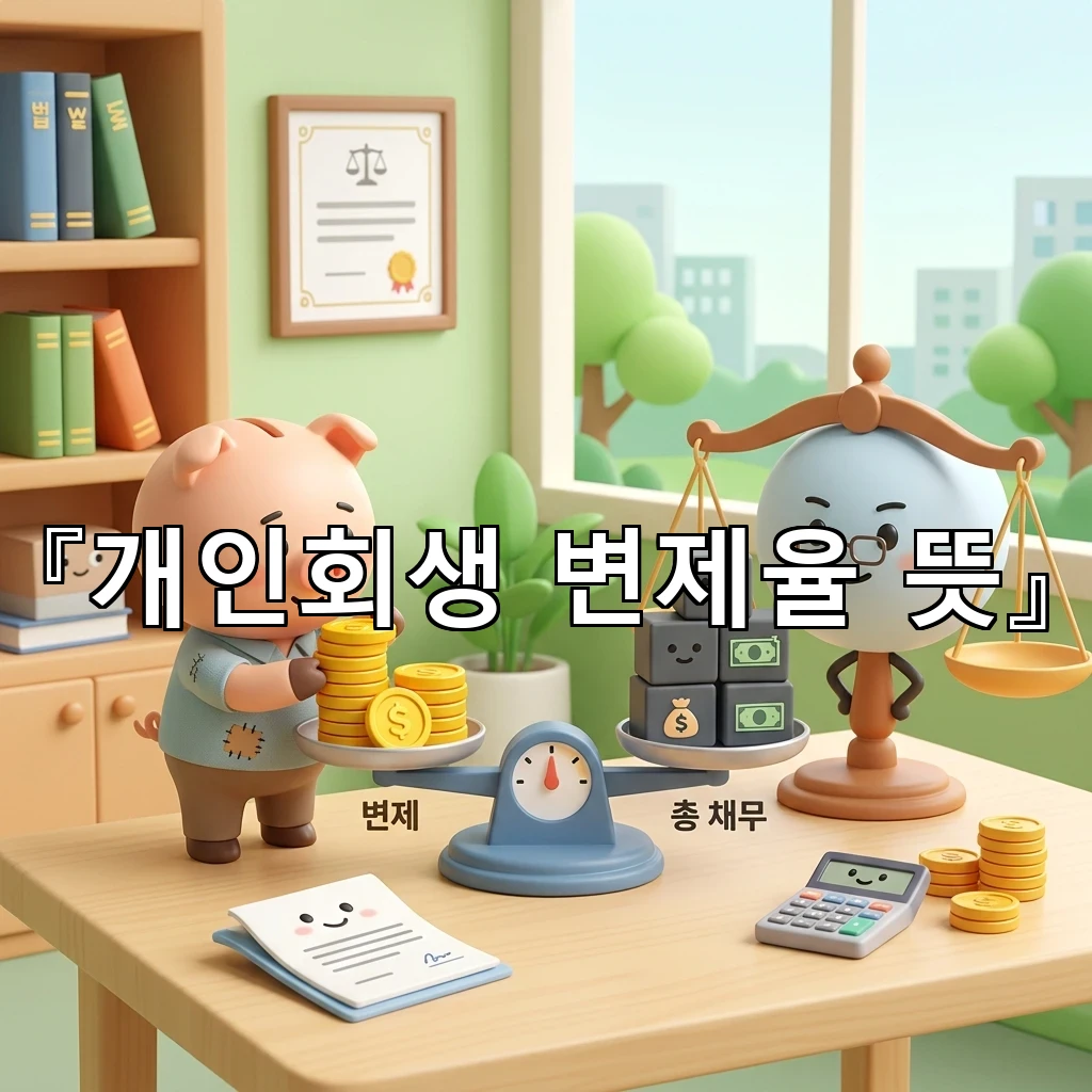 개인회생변제율뜻 신청 뒤 달라지는 납부 기준을 쉽게 풀어보기