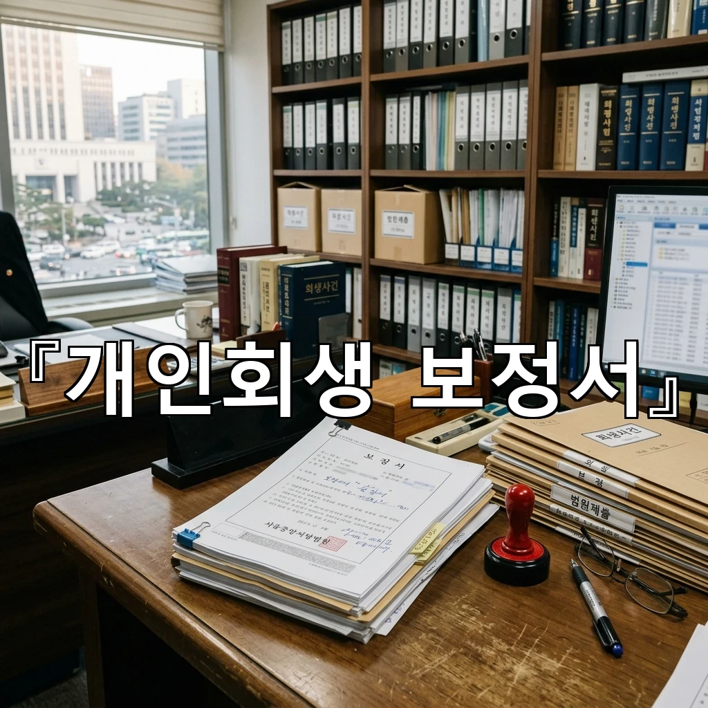 개인회생보정서 제출 전 확인해야 할 항목을 쉽게 정리한 안내