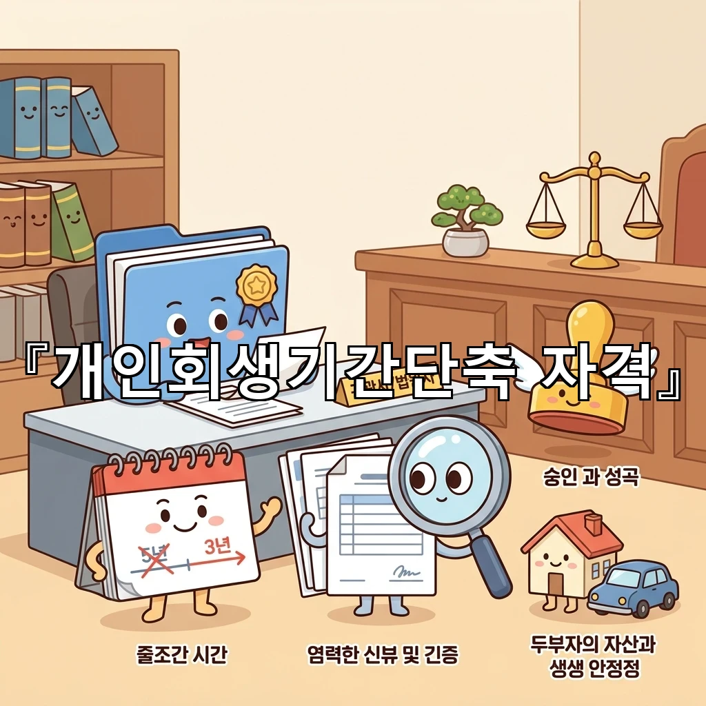 개인회생기간단축자격 필요한 순간에 살펴야 할 기준과 준비 흐름