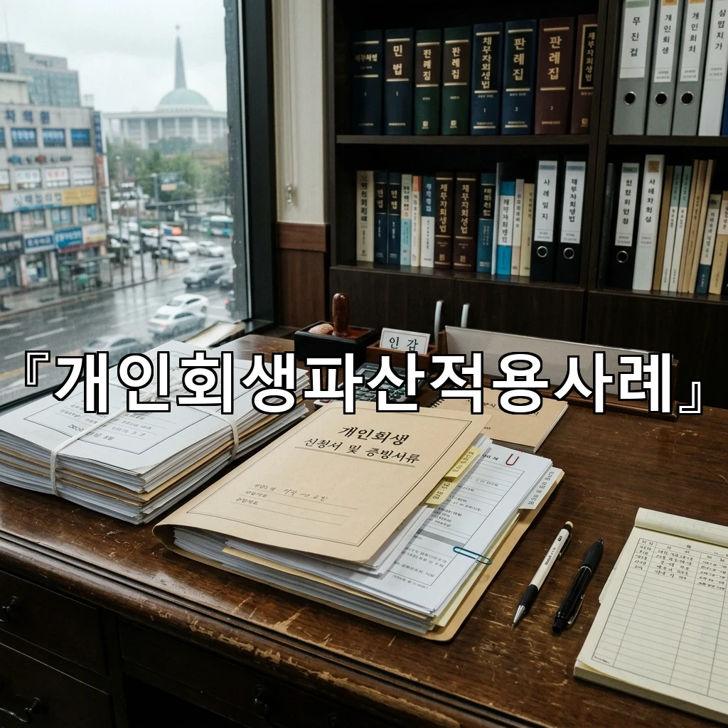 개인회생파산적용사례 서류 준비가 달라진 순간 대응 흐름