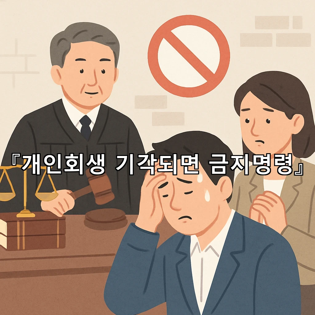 개인회생기각되면금지명령 이후 멈춘 절차를 되살리는 준비와 판단
