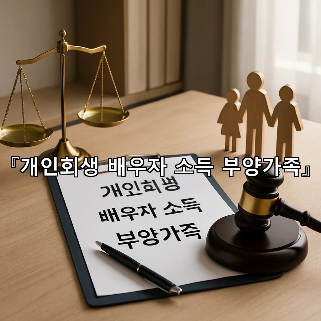 개인회생배우자소득부양가족 기준을 새롭게 읽는 생활형 안내