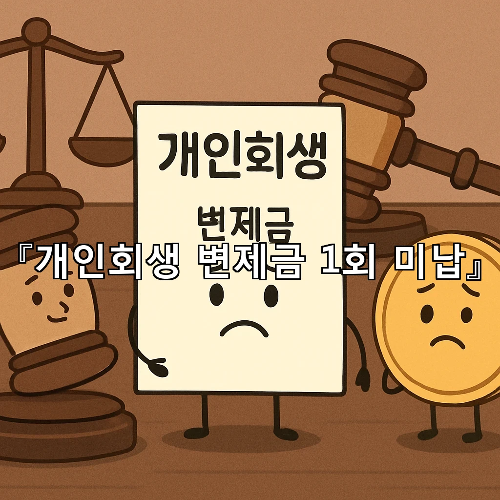 개인회생변제금1회미납 상황에서 흔들림을 줄이는 월별 정리 방법