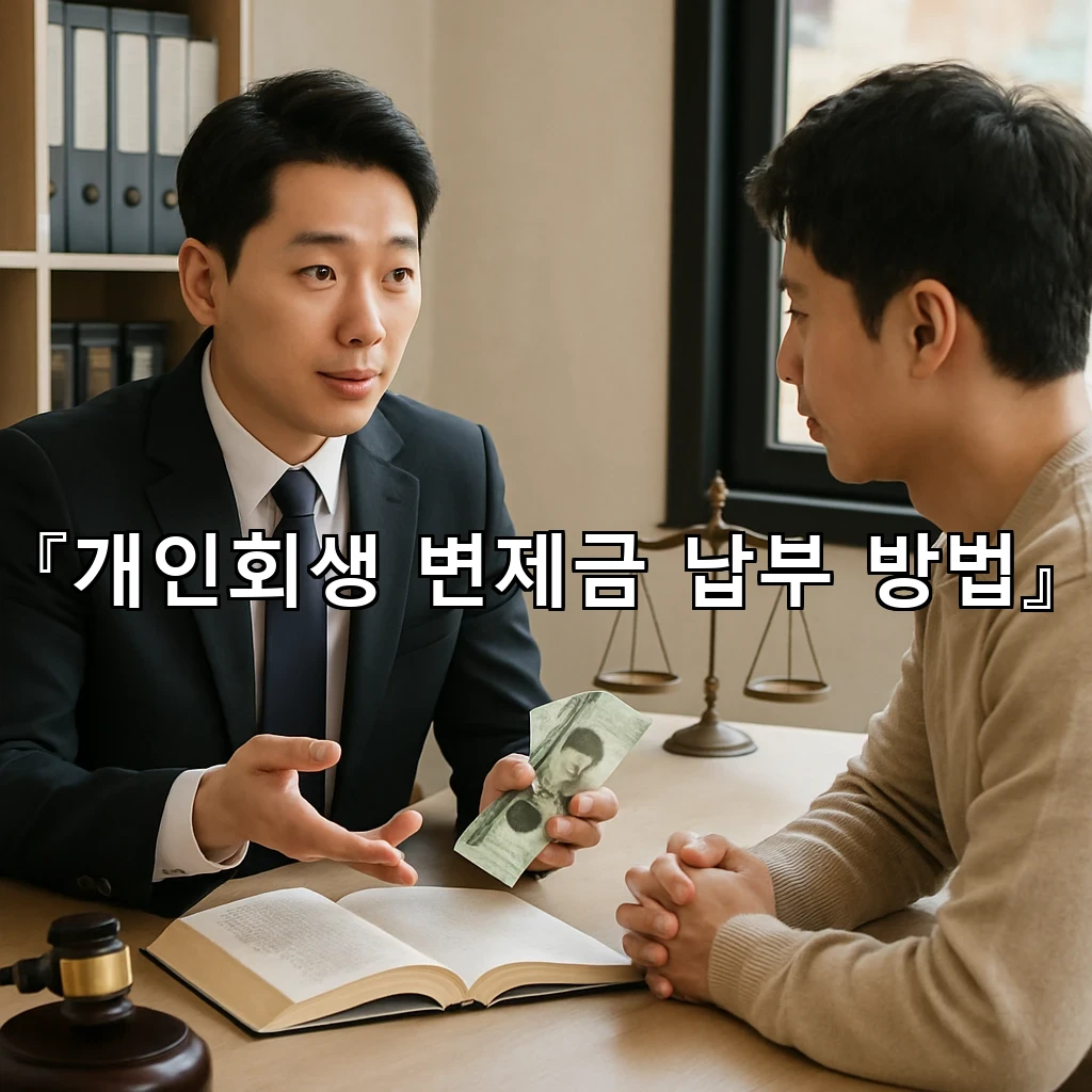 개인회생변제금납부방법 납입 일정과 기록을 함께 정리하는 요령
