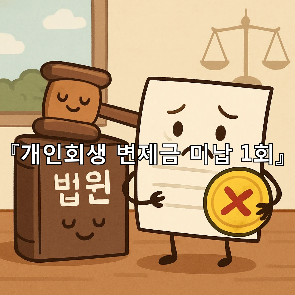 개인회생변제금미납1회 다시 보는 조정의 흐름과 실무 판단 기준