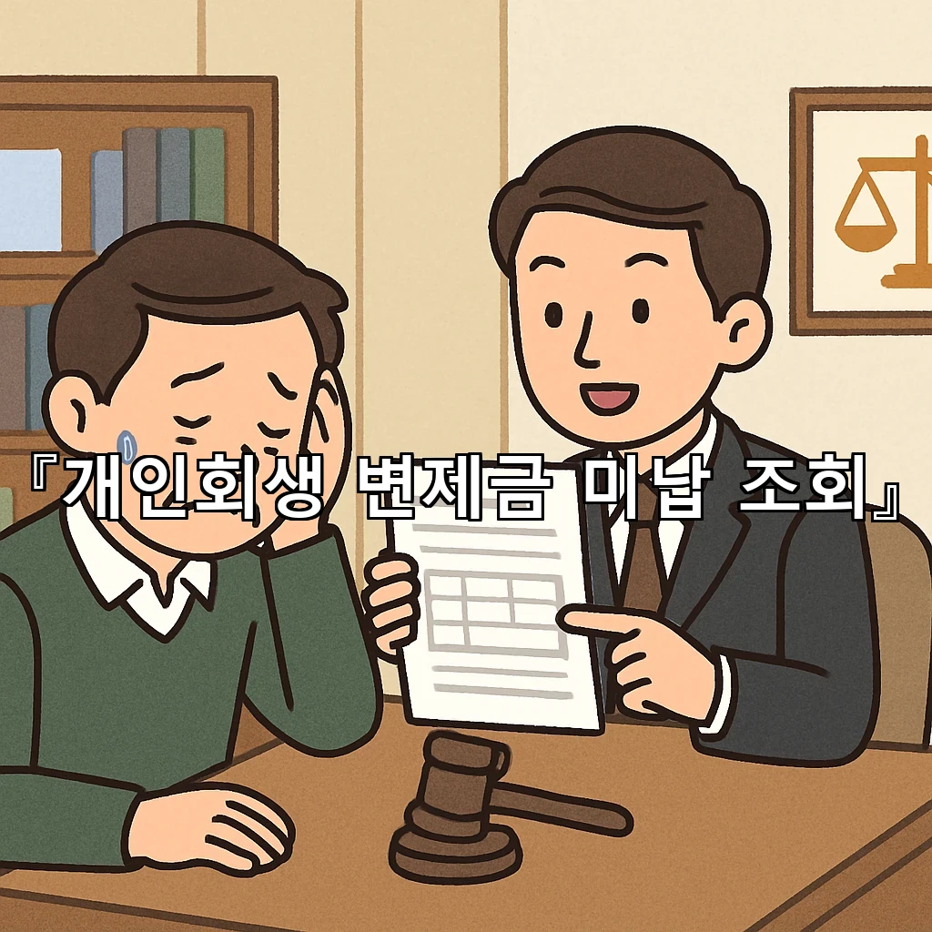개인회생변제금미납조회 먼저 떠올려야 할 점검 순서와 대응 감각