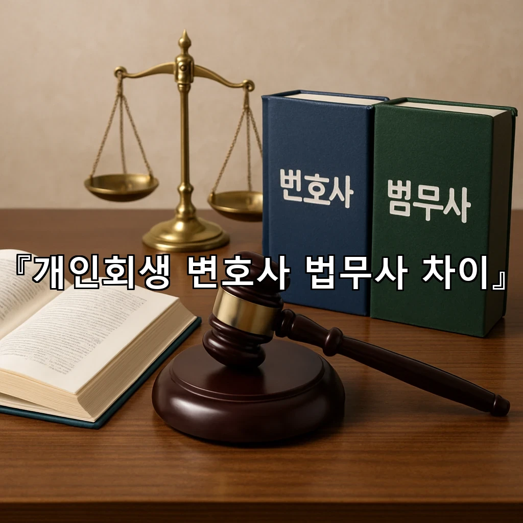 개인회생변호사법무사차이 신청 준비서류 흐름이 달라지는 순간들