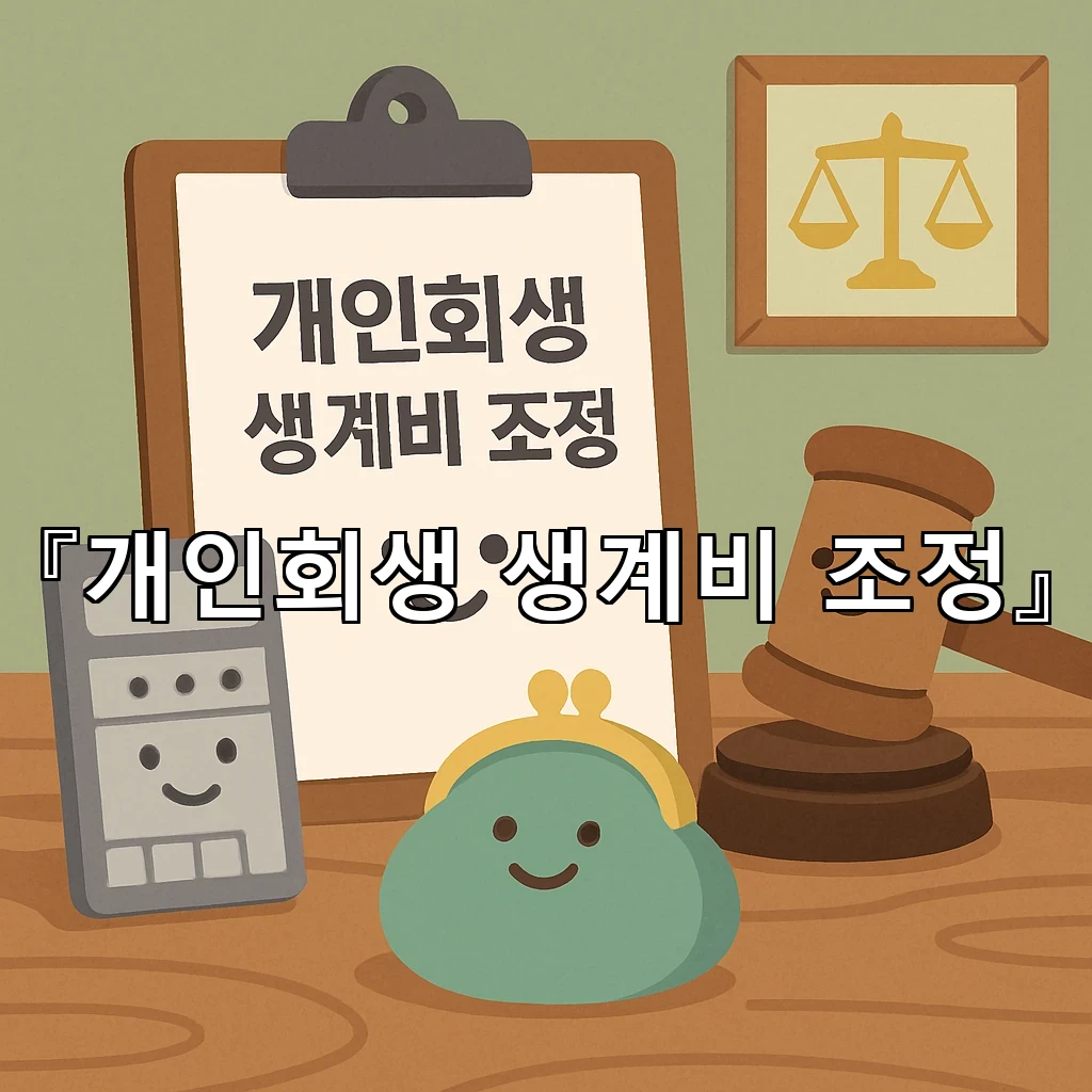 개인회생생계비조정 신청 전에 살펴야 할 지출 흐름과 조정 원리