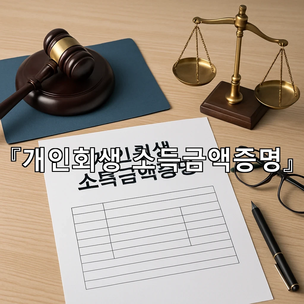 개인회생소득금액증명 서류를 처음 마주한 사람을 위한 정리