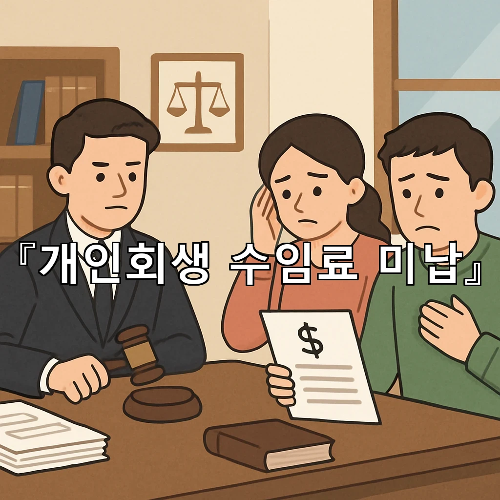 개인회생수임료미납 첫걸음에서 막히는 이유를 차분히 짚어보기