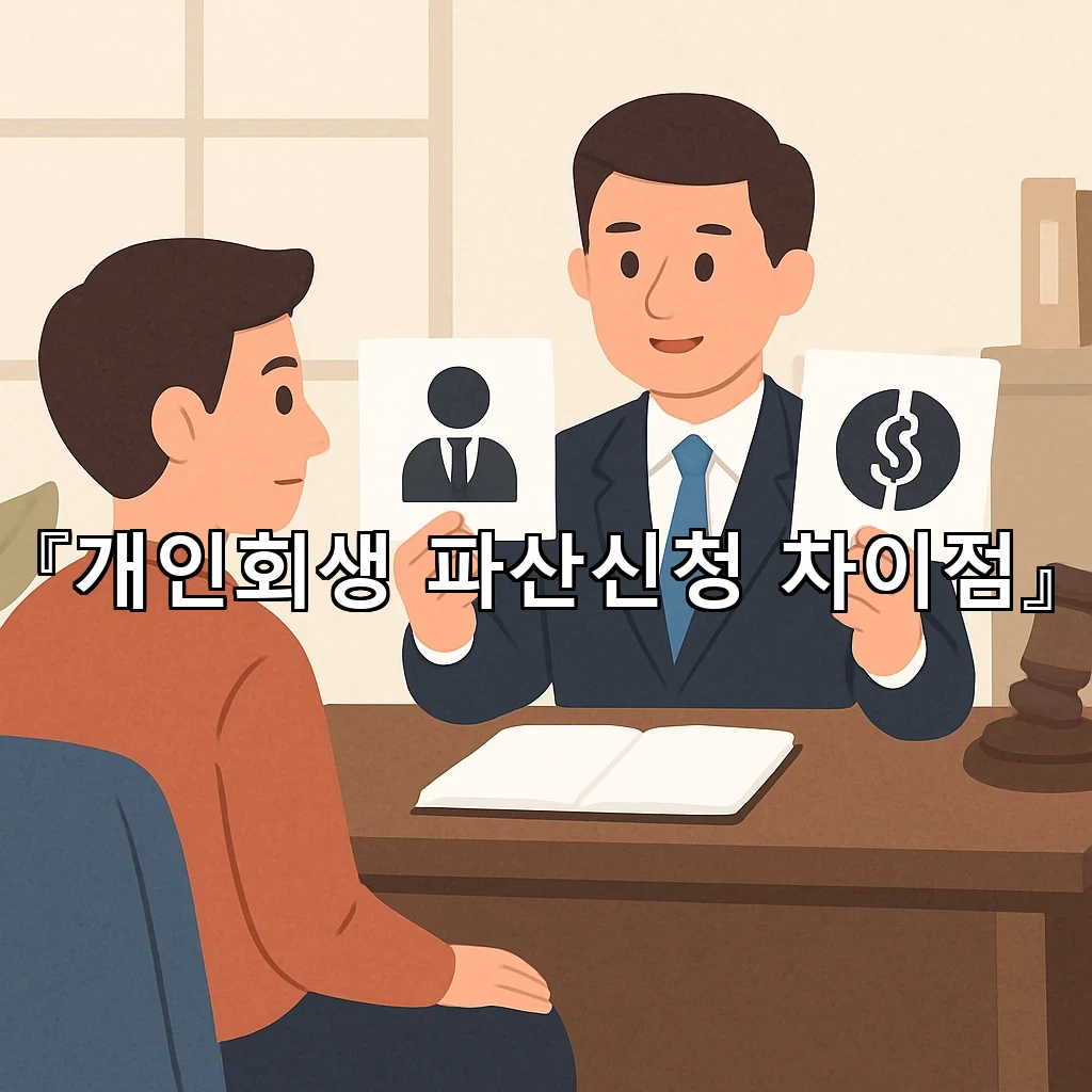 개인회생파산신청차이점 처음 접할 때 헷갈리는 기준과 흐름 정리