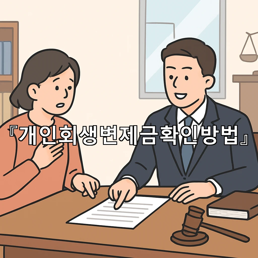 개인회생변제금확인방법 매달 적는 흐름이 불안을 줄이는 순간