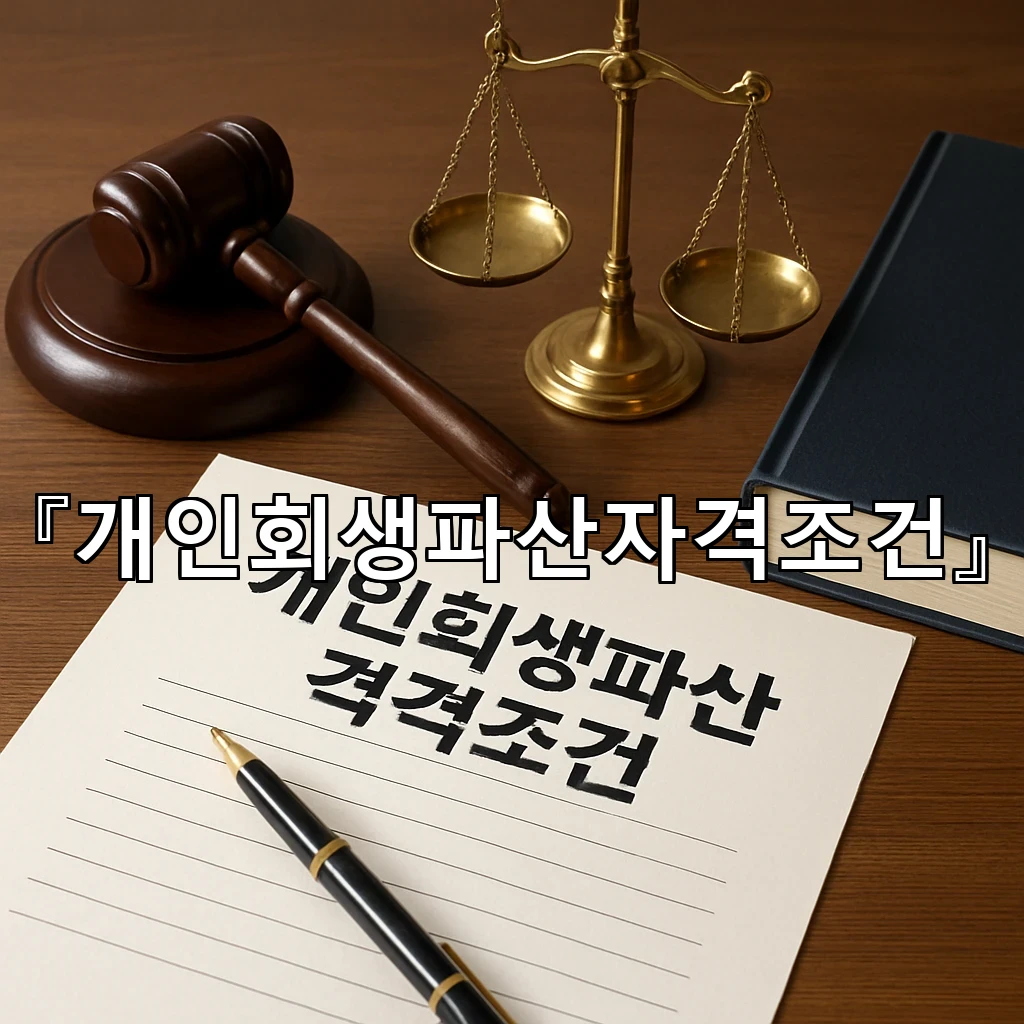 개인회생파산자격조건 스스로 판단할 때 먼저 확인할 기준과 순서