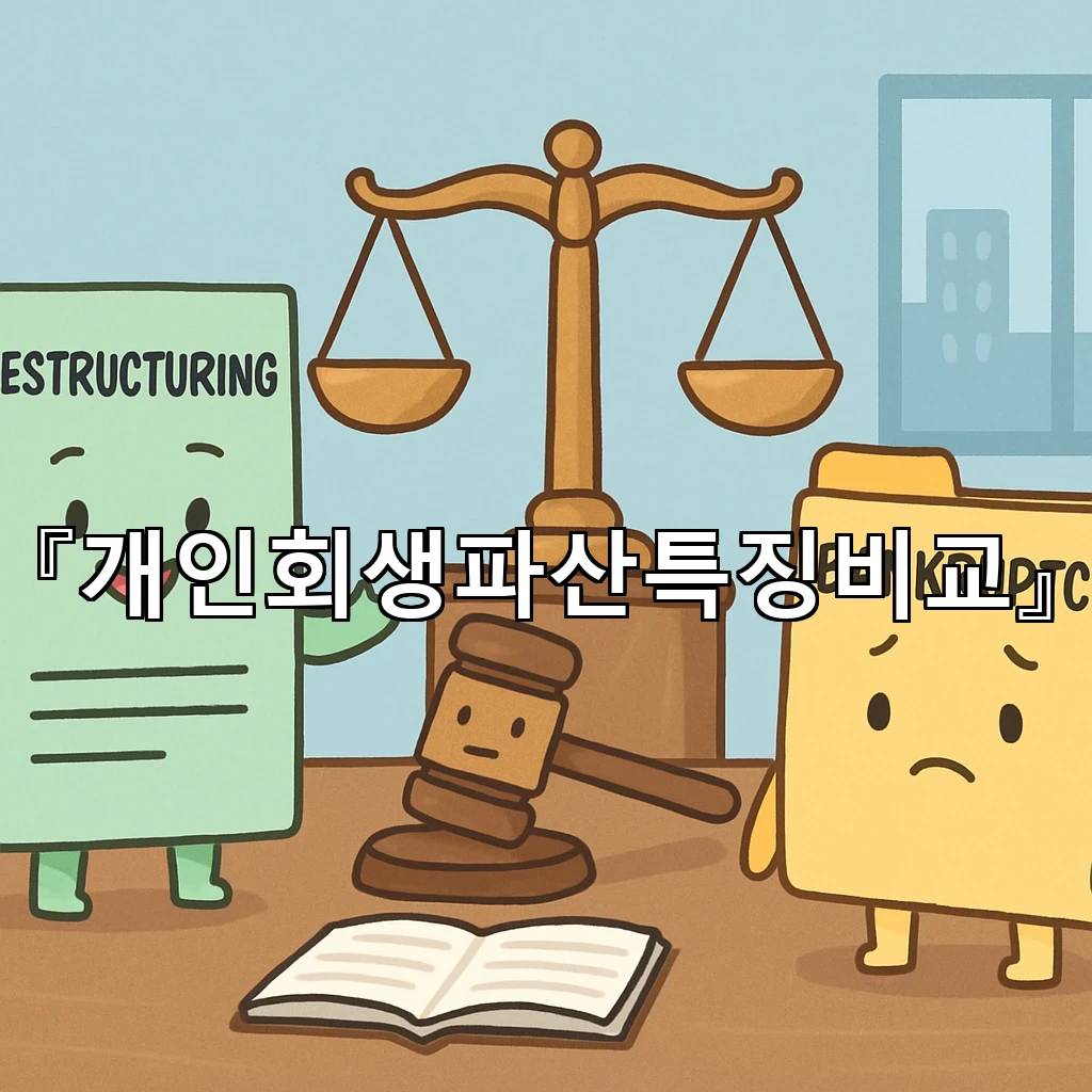 개인회생파산특징비교 오해하기 쉬운 부분을 사례로 풀어보는 설명