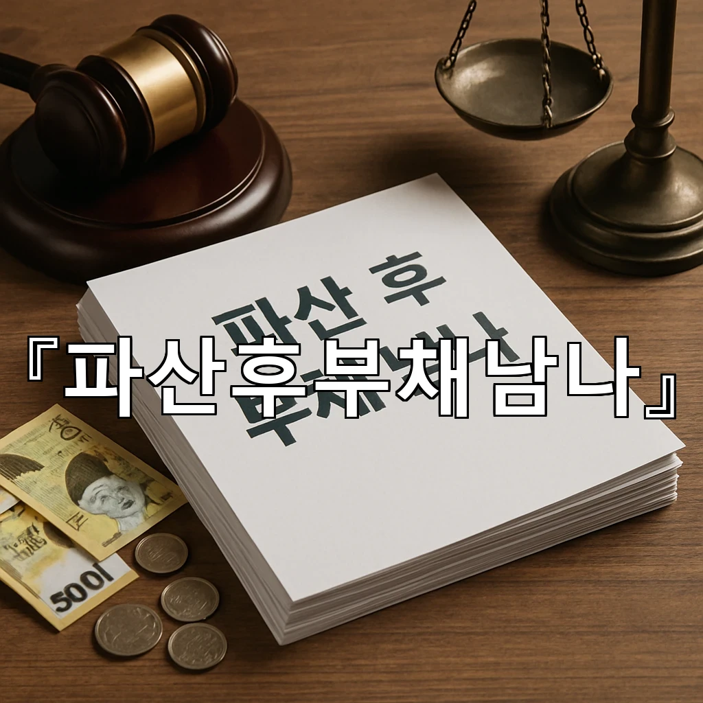 파산후부채남나 이후 흐트러진 재정 흐름을 다시 세우는 길