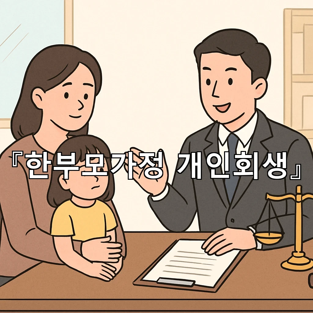 한부모가정개인회생 삶의 균형을 다시 세우는 현실적 선택