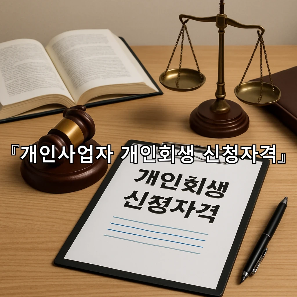 개인사업자개인회생신청자격 알아볼 때 스스로 점검해야 할 조건들
