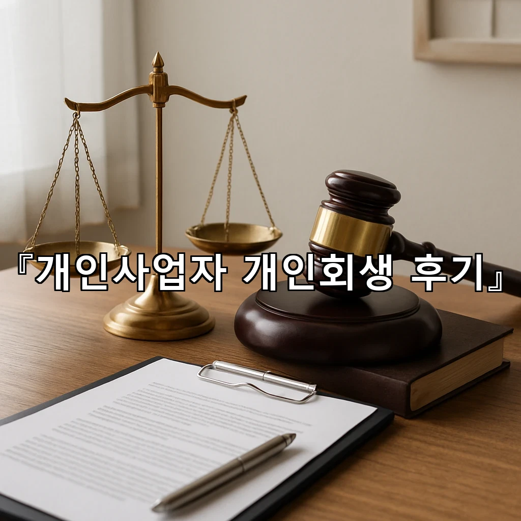 개인사업자개인회생후기 장부 정리 끝에 보인 새로운 숨 고르기