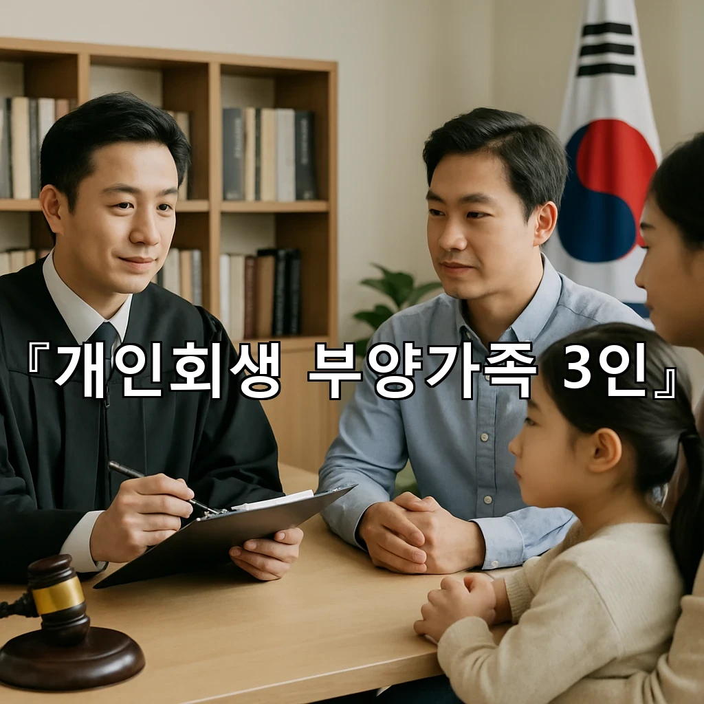 개인회생부양가족3인 생활 기준을 다시 세우는 현실 안내서