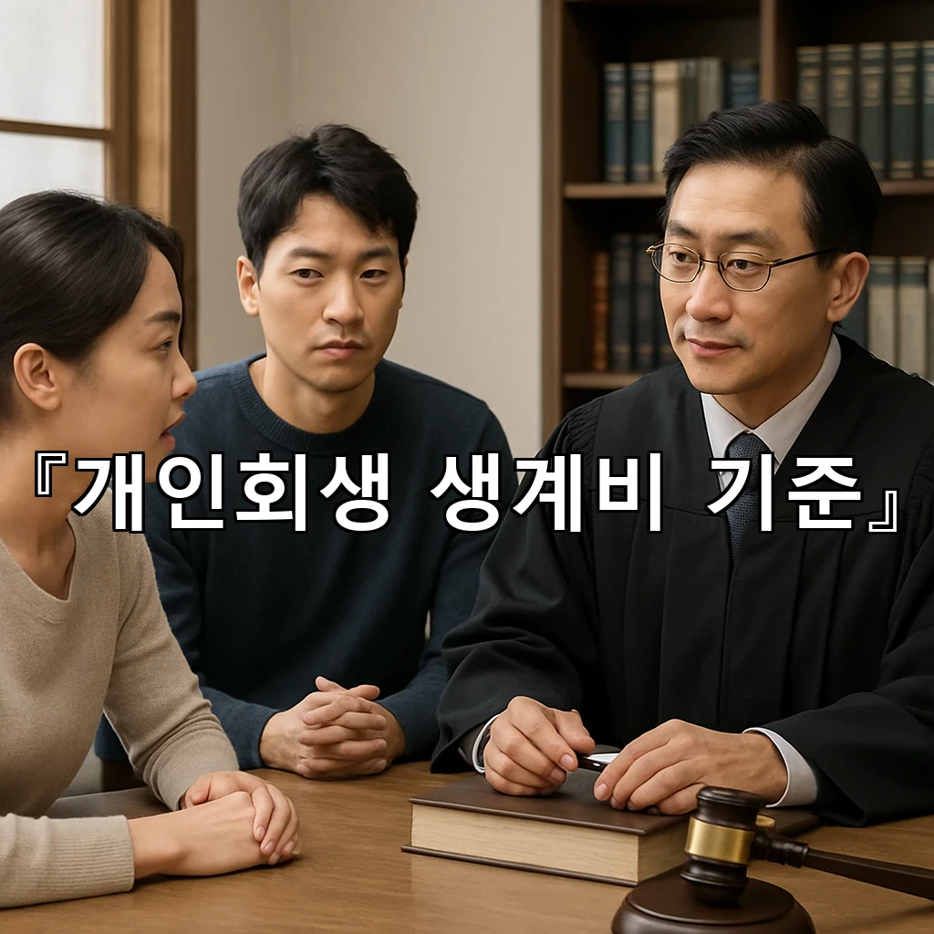 개인회생생계비기준 가구 구성에 따라 달라지는 판단 흐름