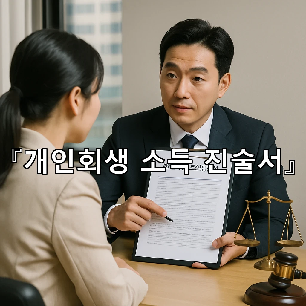 개인회생소득진술서 작성 시 흔히 놓치는 항목들 살펴보기