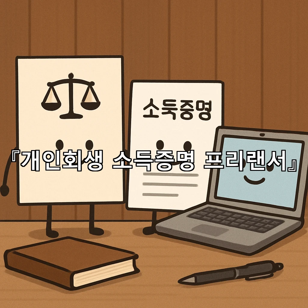개인회생소득증명프리랜서 수입 흐름을 정리해 보는 첫 기준