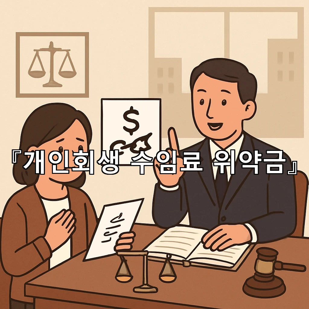 개인회생수임료위약금 계약 전 확인할 조항과 대화 흐름 정리