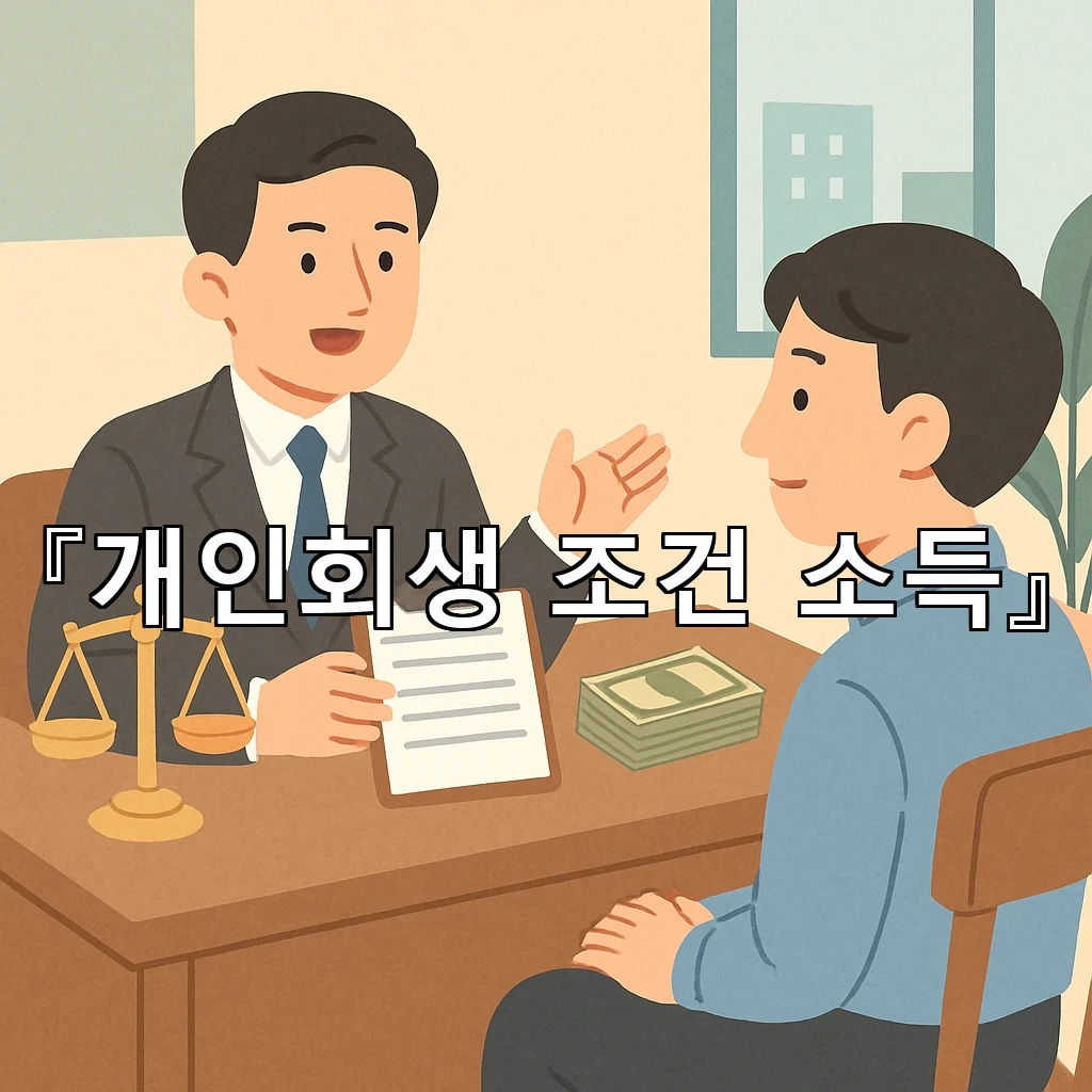 개인회생조건소득을 따질 때 먼저 살펴야 할 생활비 감각