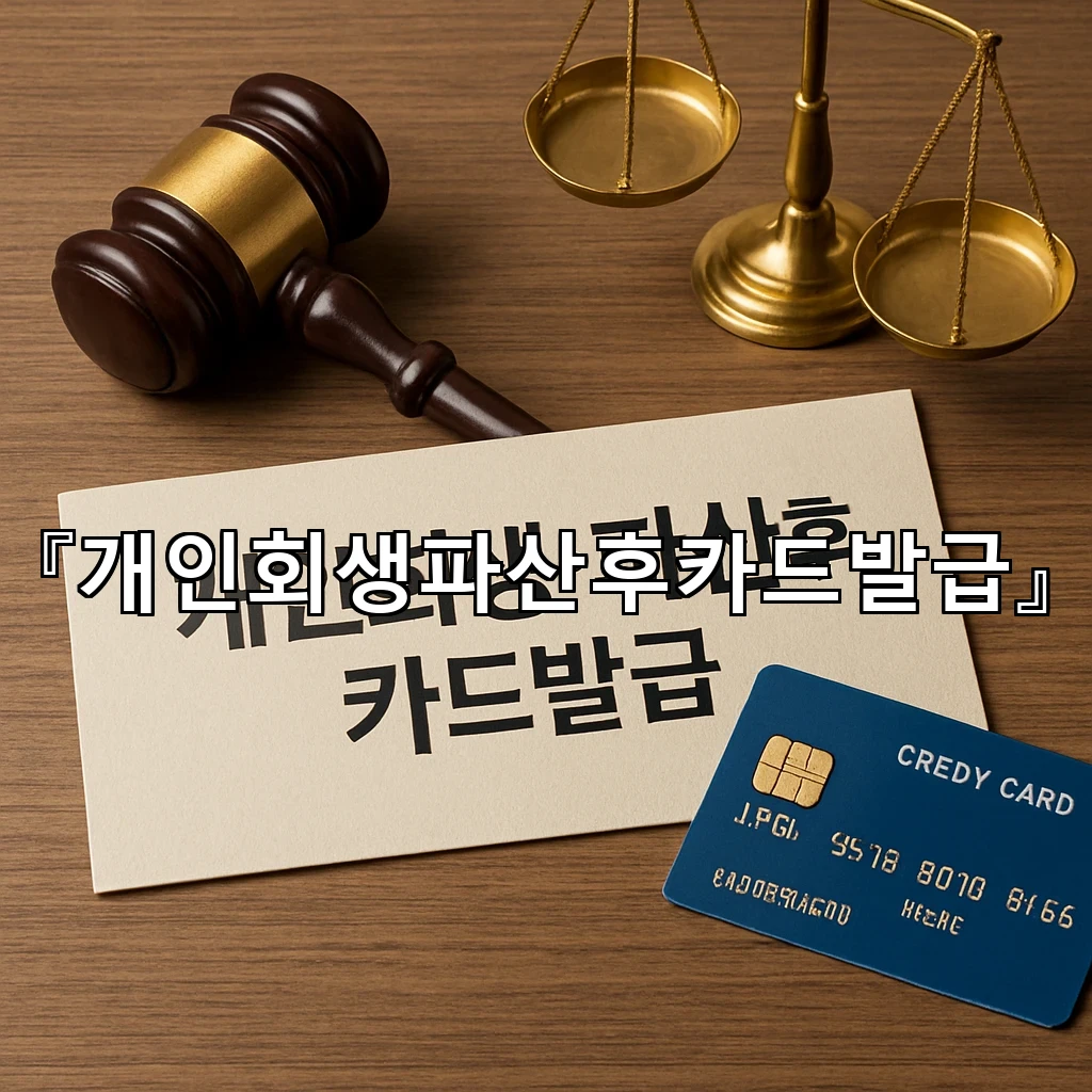 개인회생파산후카드발급 이후 신용을 다듬는 실전 준비와 점검