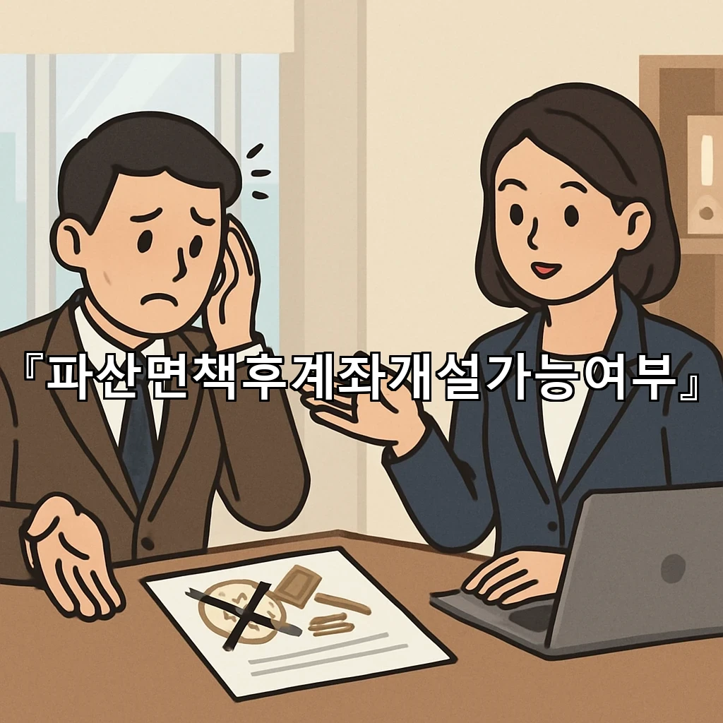 파산면책후계좌개설가능여부를 중심으로 정리한 금융 회복의 출발점